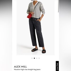 Alex Mill Houston High-Rise Straight-Leg Jeans